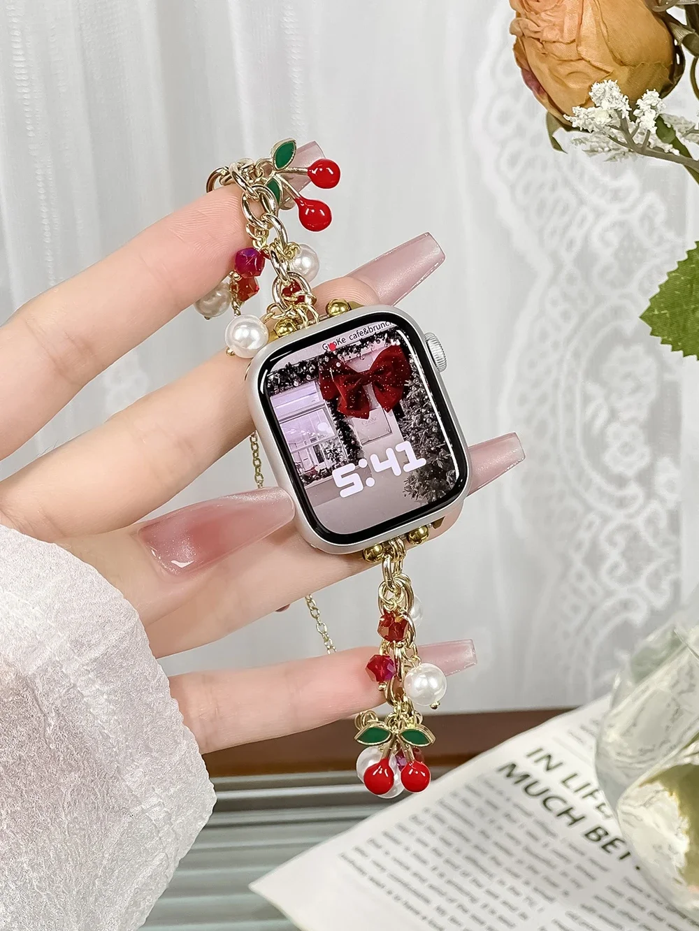 Advanced Bling bracelet link For Apple Watch band Series 8/7/6/10/9 40mm 41mm 38mm 42mm 44mm 45mm 46mm Strap