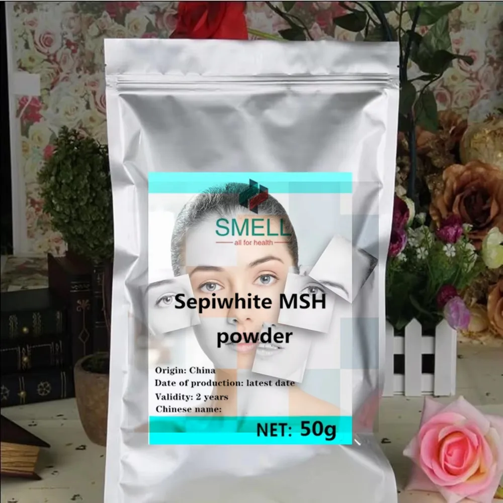 

Top-Selling 99% Sepiwhite MSH Powder – Powerful Whitening for Freckles, Custom Self-Sealing Aluminum Foil Packs