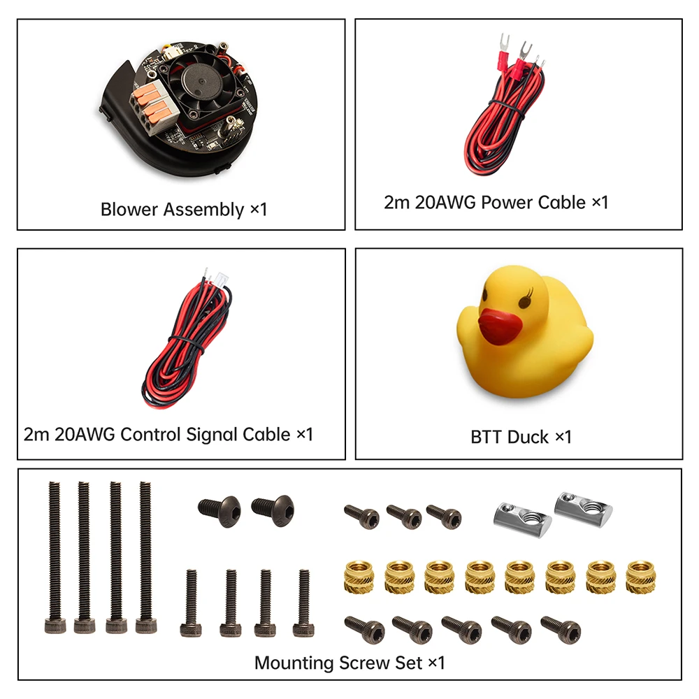 BIGTREETECH Eco Turbo Kit Remote Part Cooling Blower Kit 5-24V Nidec High-quality for Voron2.4 FDM Upgrade 3D Printer Parts