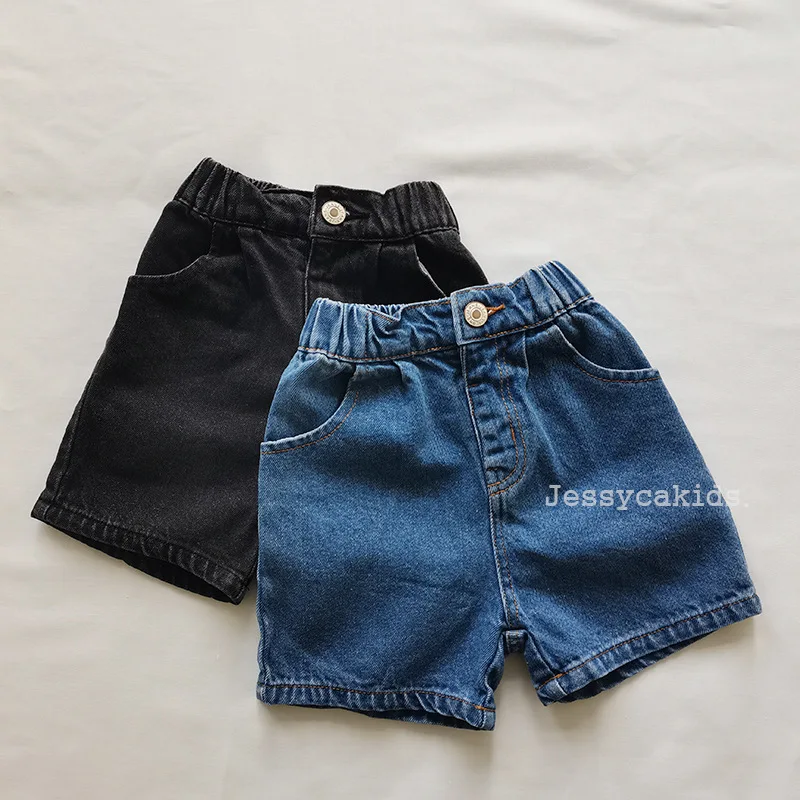 

2026 Summer New Children Denim Shorts Fashion Girls Loose Straight Shorts Kids Boys Casual Shorts Toddler Clothes
