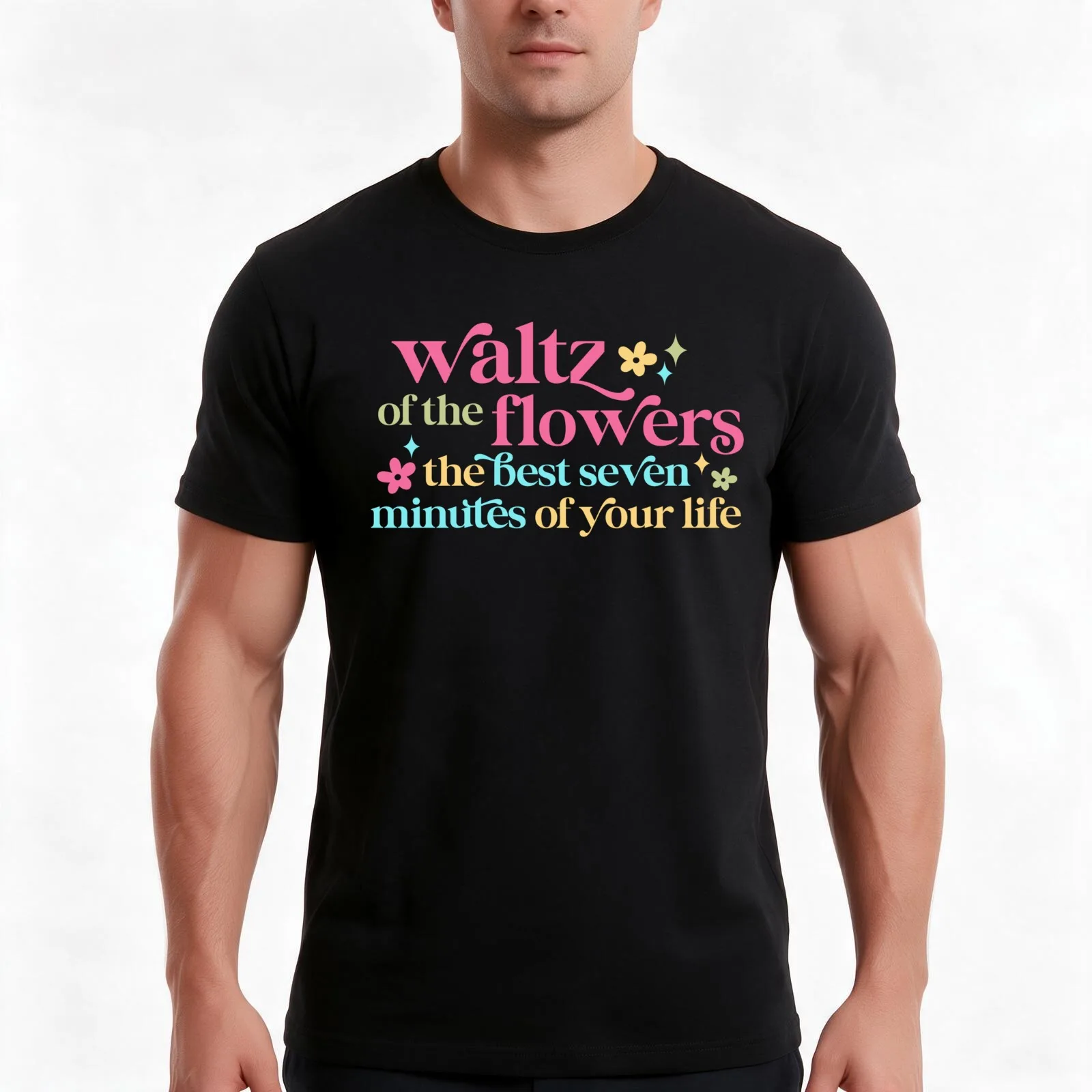 Nutcracker Suite | Waltz of the Flowers (Clear) T-Shirt, Summer Casual Cotton Tee, Oversized Streetwear Tops, Unisex Men Women