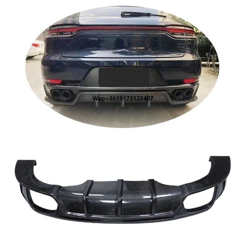 

Carbon Fiber Front Rear Lip Diffuser Side Skirts Roof Spoiler Tyk Style Body Kit for Macan 2020 Bodykit