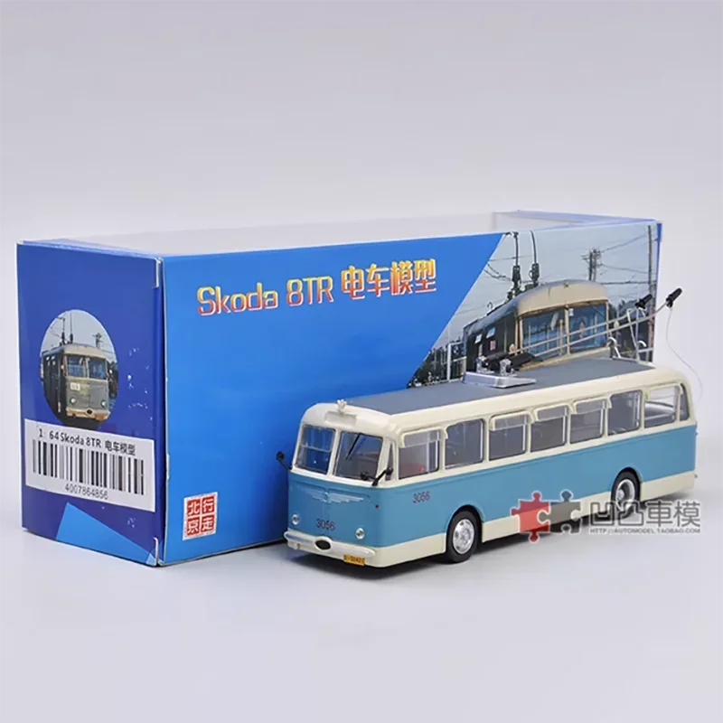 Car Model Collection 8TR Beijing Bus Trolley Original Factory 1:64 Simulation Alloy Car Model Decoration Collectibles Gift