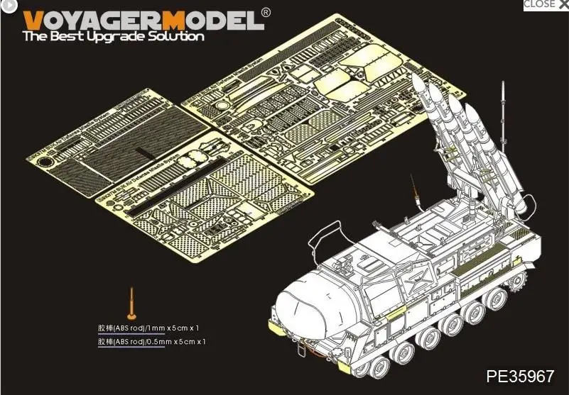 

Voyager PE35967 1/35 scale Modern Russian 9K37M BUK Air Defense Missile System Upgrade set(For PANDA PH35033) assemble