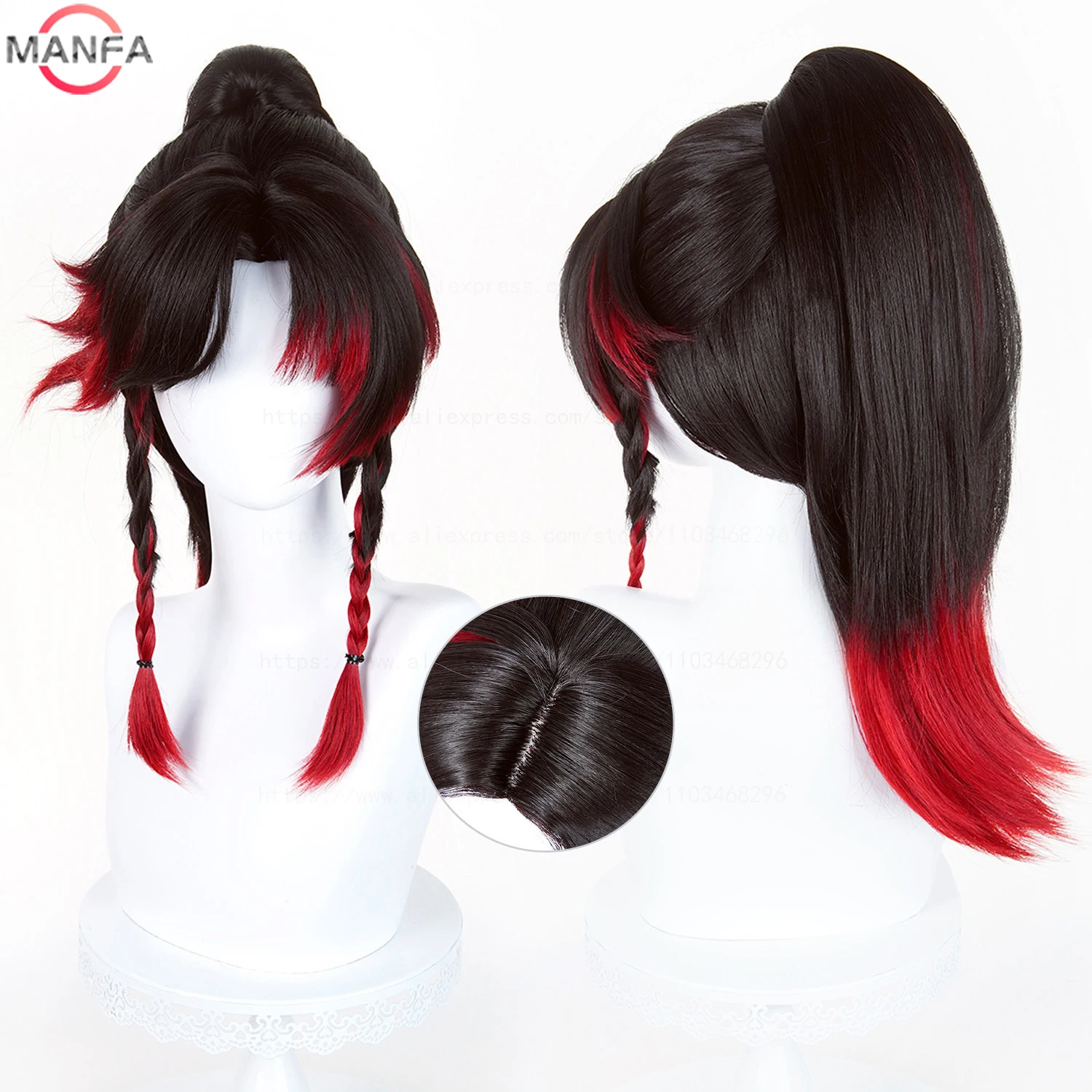

Game Honor of Kings Ying‌ Cosplay Wig Heat Resistant Synthetic Anime Wigs + Wig Cap