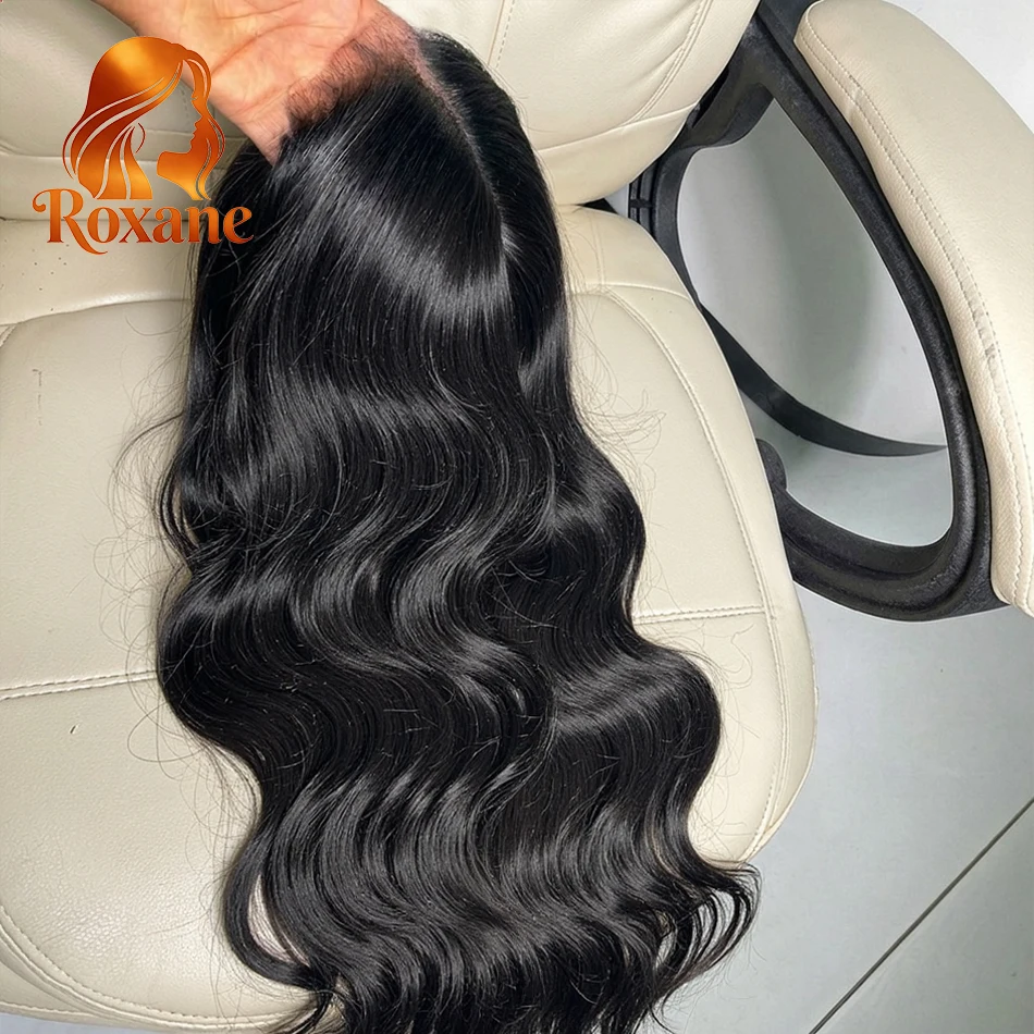 

Парик Roxane 13x4 13x6 с HD-кружевной передней частью, волнистый, из натуральных волос, предварительно выщипанный, плотность 220%, без клея, 5x5, 30-40 дюймов