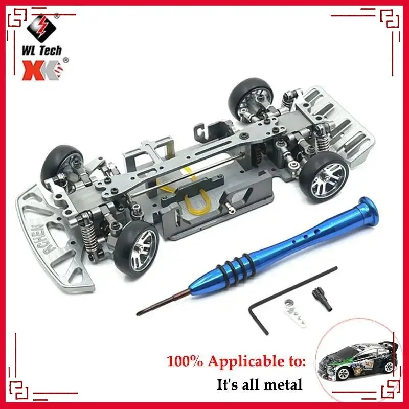 Wltoys K989 K969 1:28 RC Car Spare Upgrade Metal Parts Upper/Lower Swing Arm Remote Control Receiver Shock Absorber Differential