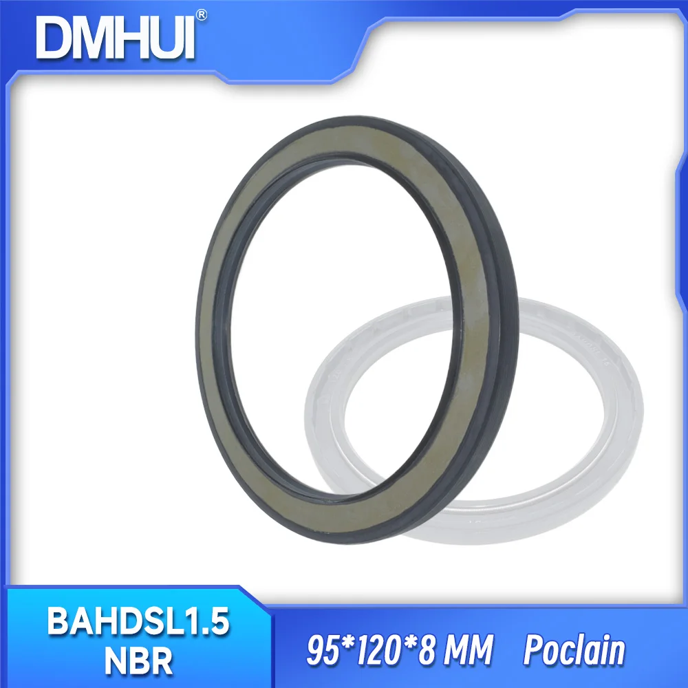 

DMHUI High Pressure BAHDSL1.5 Type NBR Oil Seal 95x120x8mm Road Machinery Parts Hydraulic Pump Seals for MG21 Motor