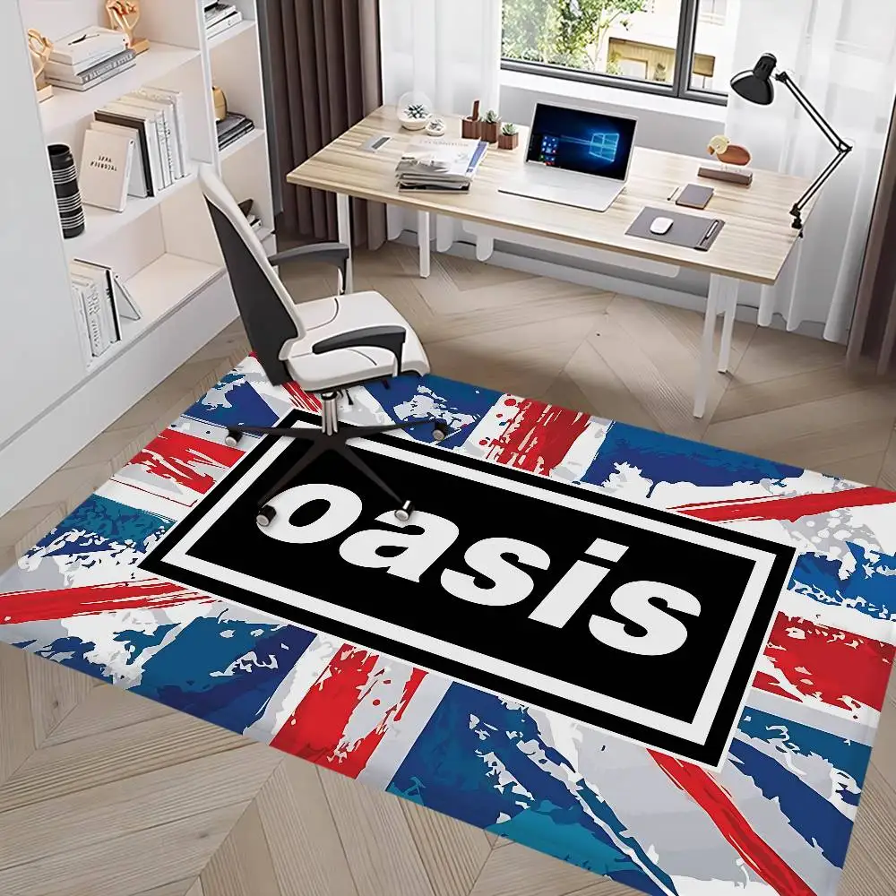 Klassische Rockband O-Oasis Badezimmermatte, rutschfest, absorbiert Wasser, langes Streifenkissen, Schlafzimmermatte, Willkommens-Fußmatte