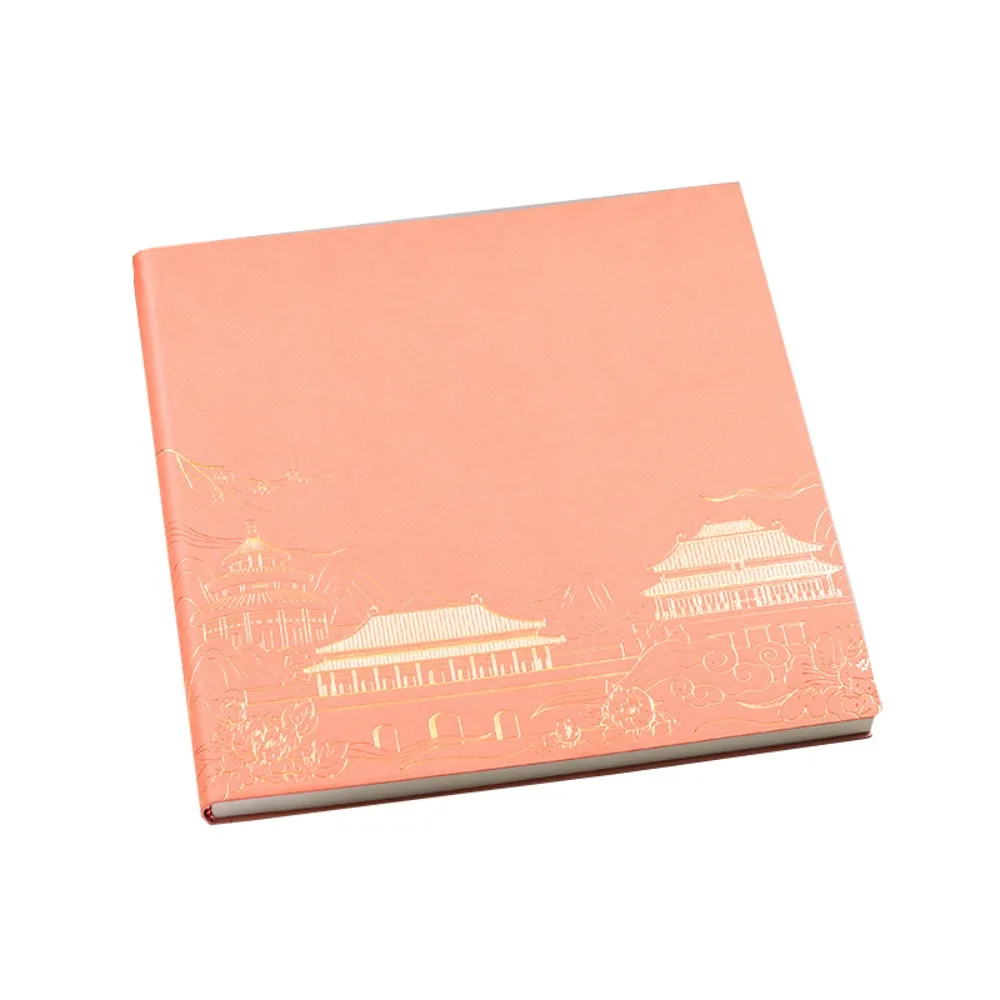 

96-Page Sinicism Painting Notebook Soft PU Leather Professional Sketchbook Thickened Waterproof Personal Notepad Office