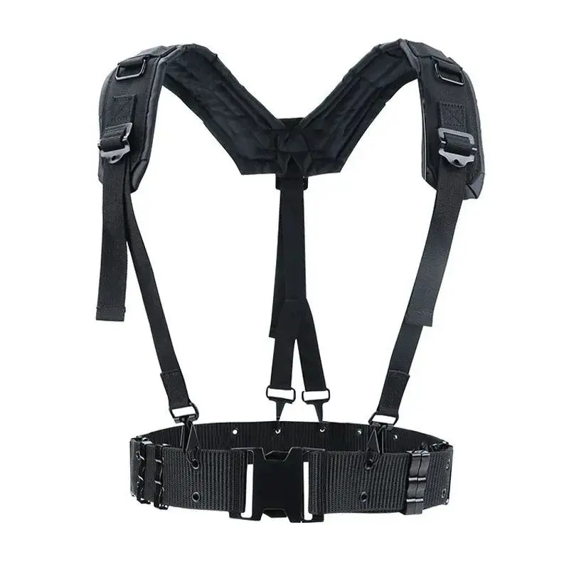 Outdoor military fans tactical y-type multi-purpose waist seal camera photography weight-bearing double shoulder chest strap