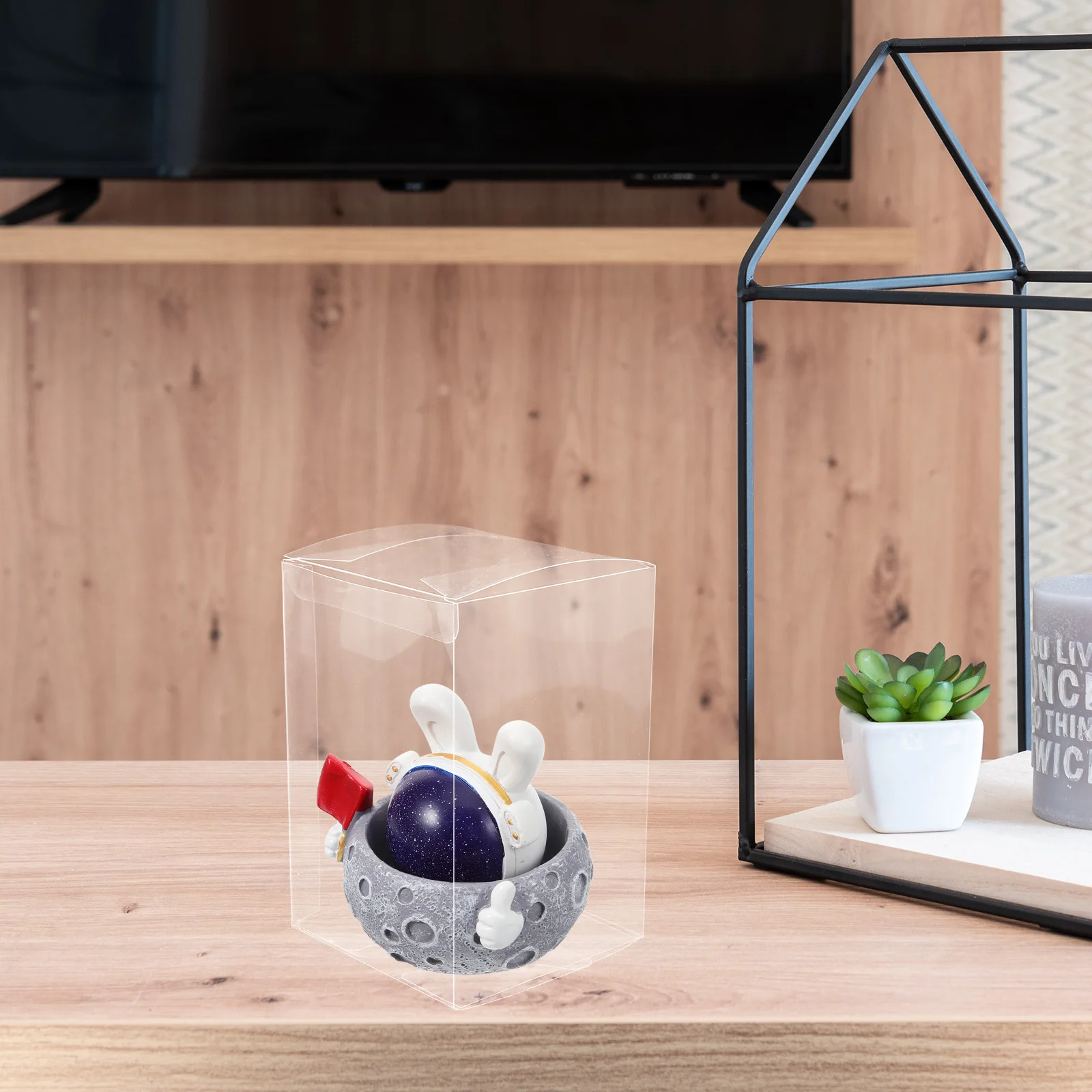 

10Pcs Transparent Figure Display Box Hard Plastic Protector Foldable Storage 6x4x4 Clear Showcase for Vinyl