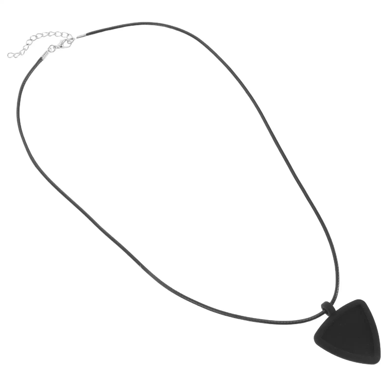 

Picks Holder Necklace Black Plectrum Jewelry Acoustic Guitar Accessories Pendant Creative Silicone Design Long Lasting Storage