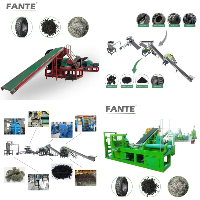 Industrial Machinery Tire Recycling Machine Tire Recycling Plant Tires Recycling Machine Line Rubber Production