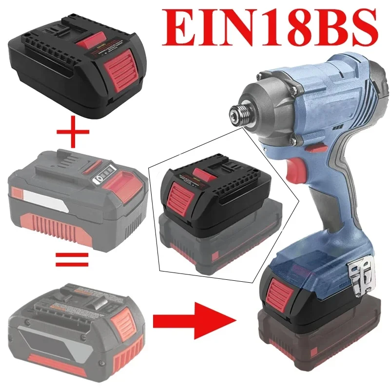 Adaptateur convertisseur de batterie EIN18BS EIN18MT EIN18DL EIN18PAR pour batterie Li-Ion 18V ein-hell pour outil Bosch Makita Dewalt Parkside