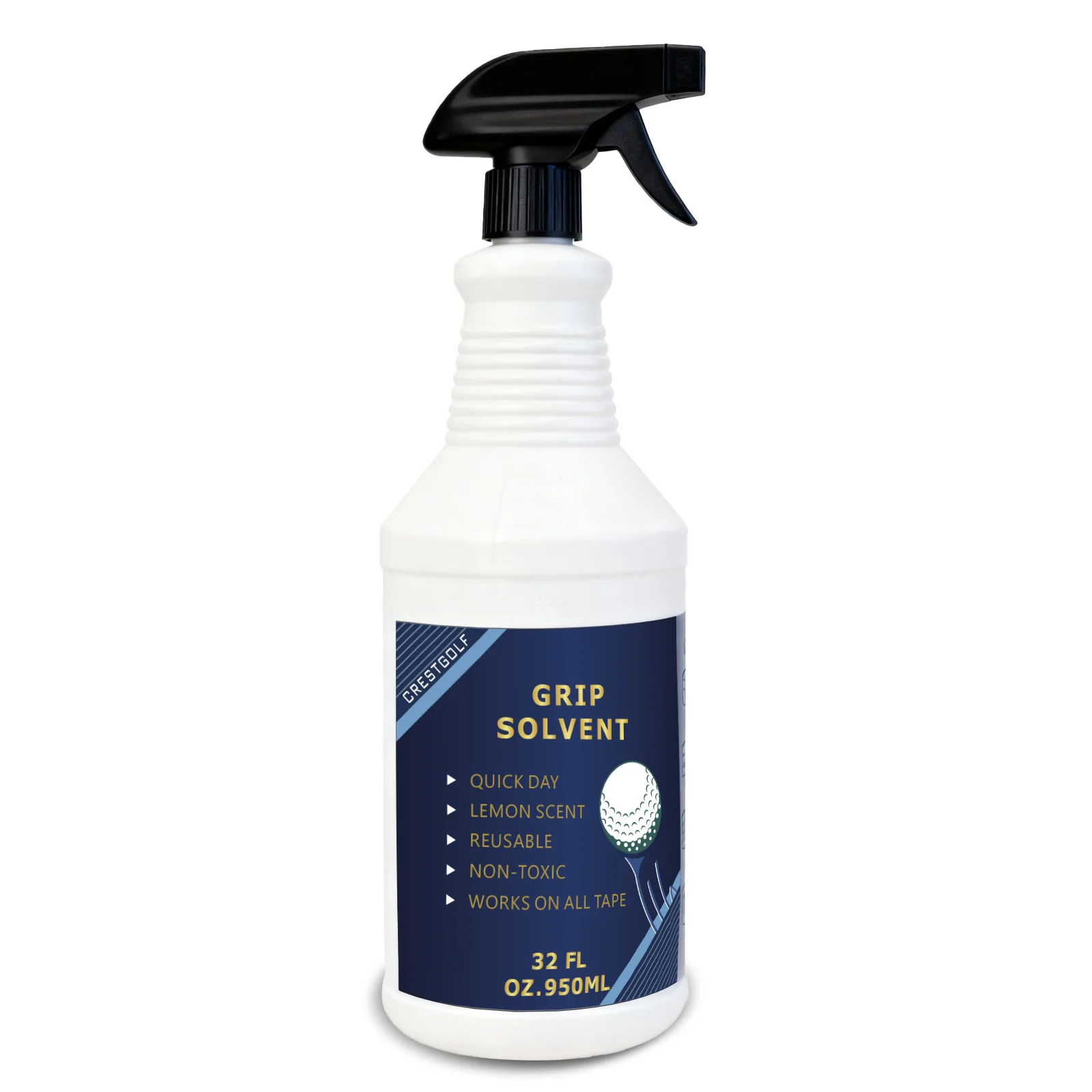 Solvente per impugnatura da golf 32 OZ per la raccolta mazze da golf e riparazione dell'impugnatura da golf Soluzione per impugnatura da golf Solvente per nastro adesivo profumato al limone
