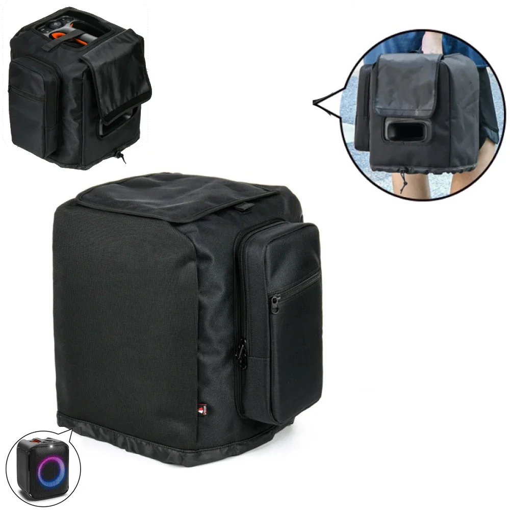 

Travel Case for JBL Partybox Encore Essential, Speaker Case with Side Microphone Storage Bag for Outdoor Travel Camping
