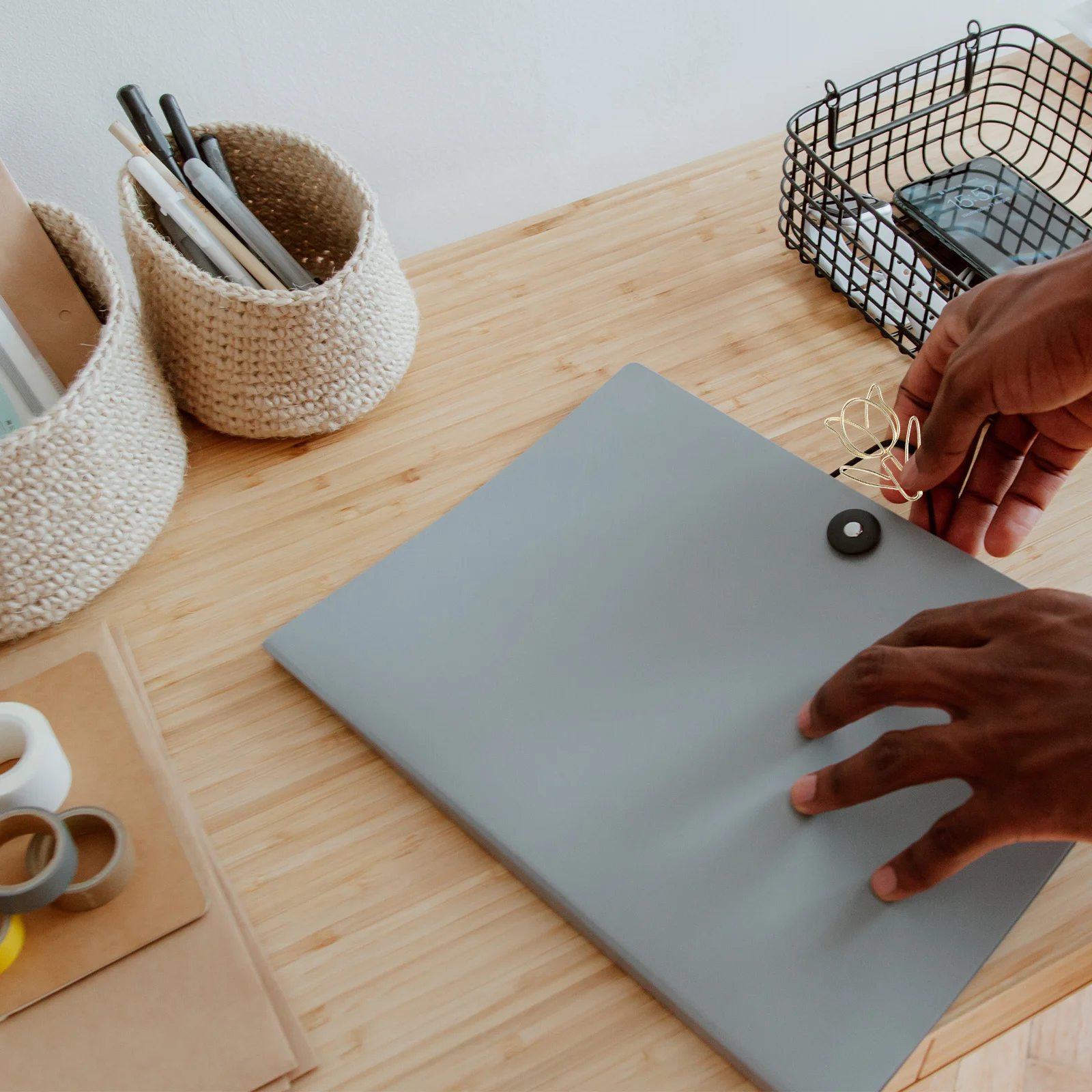 40 szt. spinaczy w kształcie tulipana, unikalne spinacze w kształcie kwiatów do biura, szkoły, zarządzania dokumentami, urocze dekoracyjne spinacze do planowania