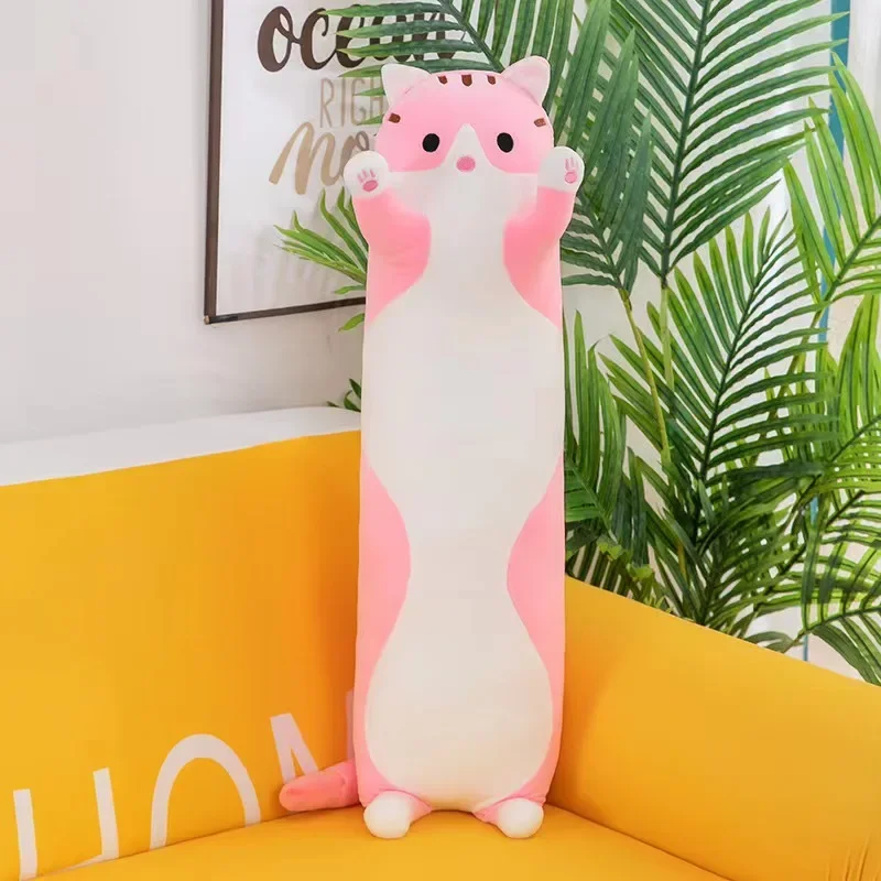 Cute 50cm Plush Cat Doll Soft Stuffed Kitten Pillow Children Knee Pillows Gift