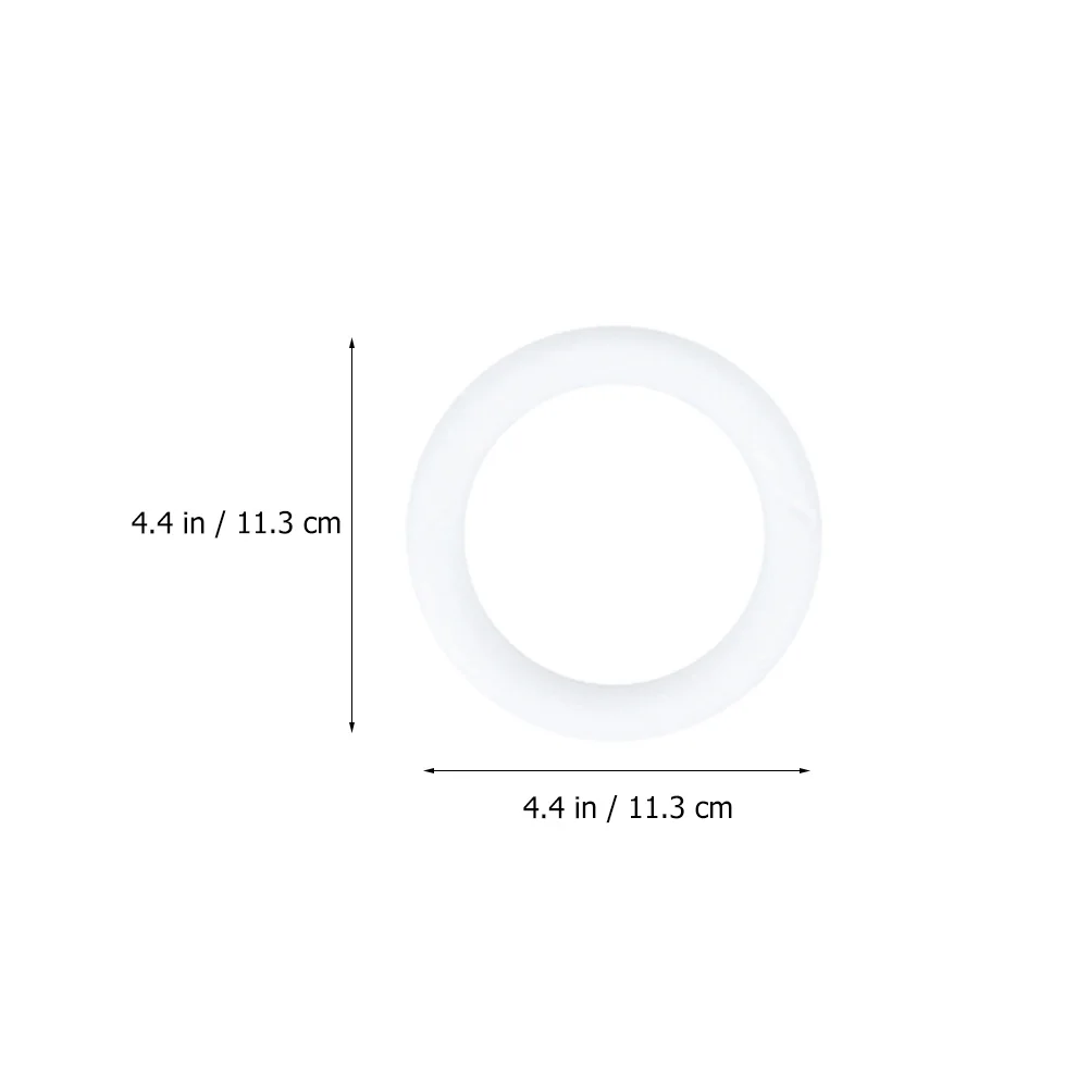 

24 pcs Foam Donut Wreath Ring Craft Accessories For Christmas Diy Ornament Kids Art Projects Wreath Craft Ring