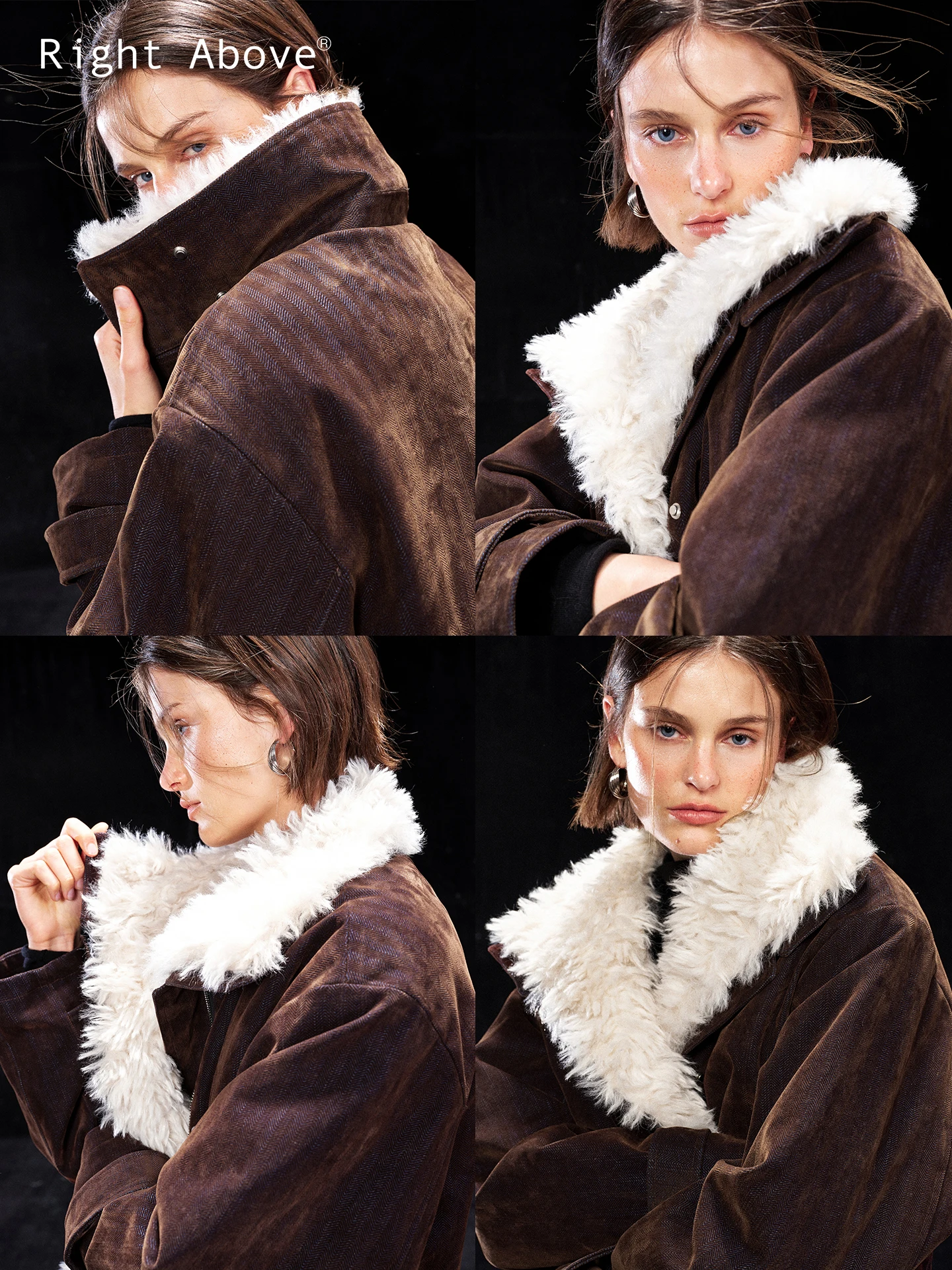 

Женская утепленная зимняя парка из шерстяной смеси с отстегивающимся меховым воротником и внутренней жилеткой, винтажный стиль