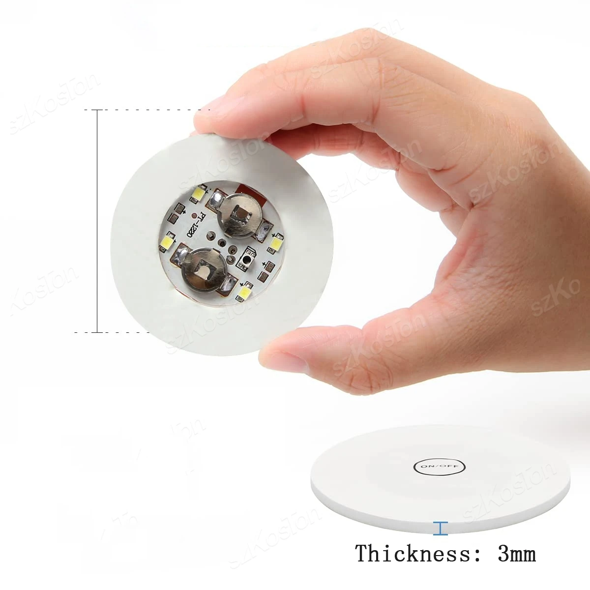 LEDライトアップガラスコースター、発光カップマット、カップステッカー、パーティー、結婚式、バー、クリスマス、家庭、パブ、バッチあたり5個