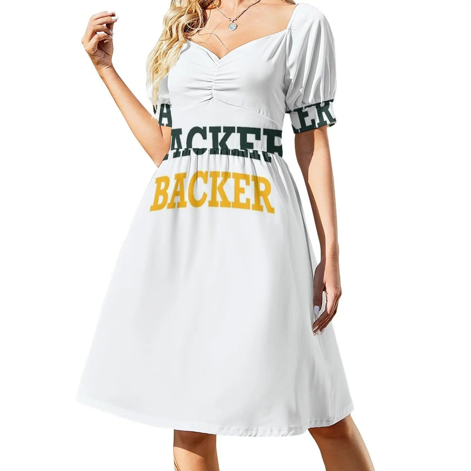 

Packer Backer - Show Your Green Bay Packers Pride Dress woman dress Woman clothing Prom gown summer woman dress 2023