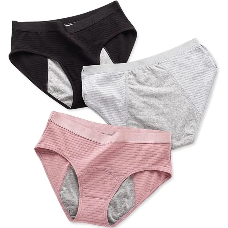 

Underwear Incontinence Underwear 3 Pieces Incontinence Underwear for Adults Women Incontinence Pads Washable Reusable