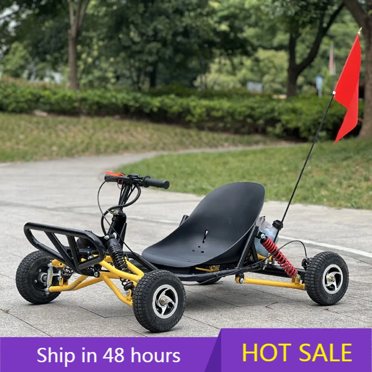 

POWER LEAPBeach Drift All-Terrain Off-Road Drives in Stock Adult Outdoor Four-Wheel Gas Fuel Kart Pedal Go Karts