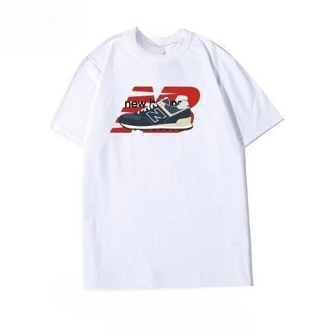

New Couple's Loose T-shirt Summer Cotton Printed Half Sleeve Trendy Brand Sports Half Sleeve Men