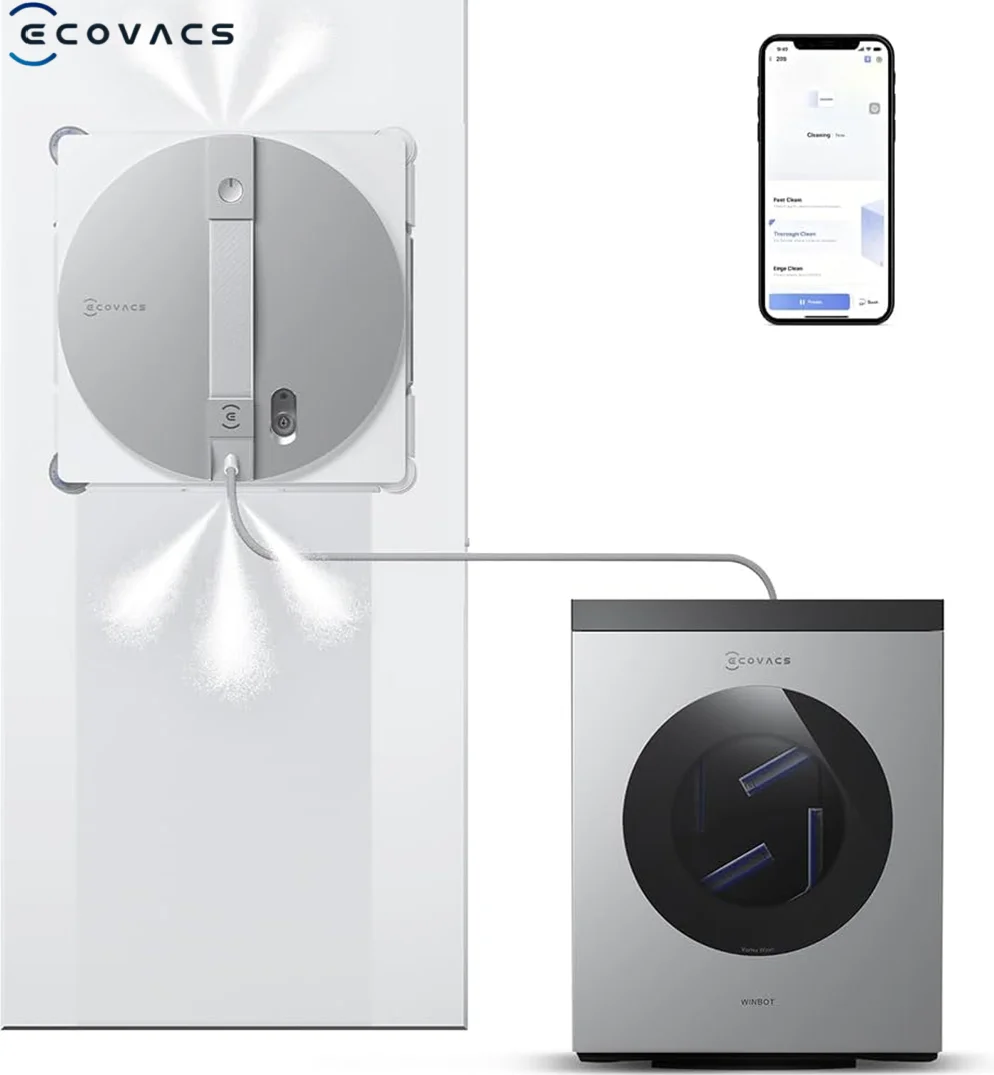 ECOVACS WINBOT W3 OMNI Smart Window Cleaning Robot Brushless Motor Automatic Glass Window Cleaner Auto Mop Washing for Home