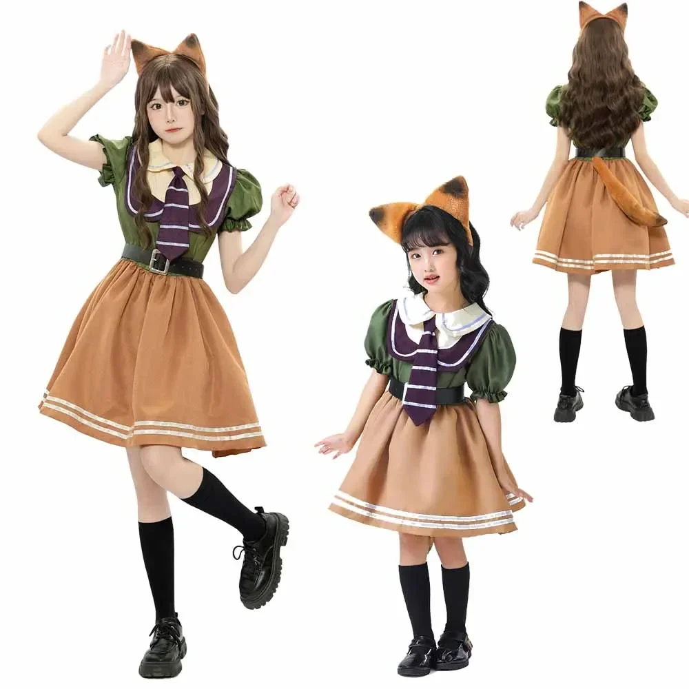 

Платье для косплея Fox Nick для женщин и девочек, аниме Nick Fox Wilde, карнавальная вечеринка, нарядное платье, костюмы на Хэллоуин