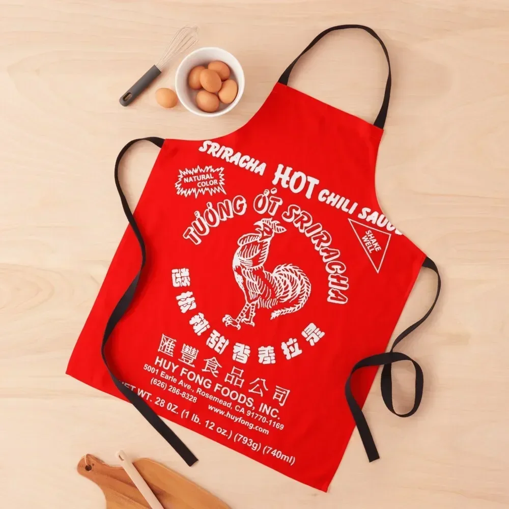 Spicy Rooster in white Apron Kitchen New 2022 Year Men's Kitchen Kitchen Items Apron