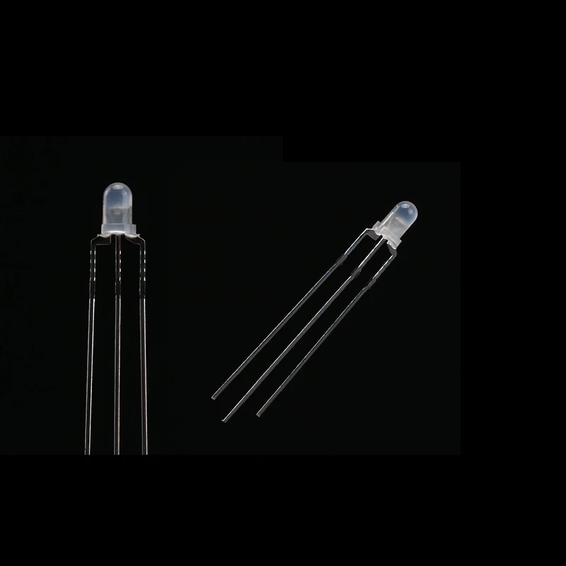 10pcs F3 3mm Diffused Two Color Common Anode/Cathode Round LED Red Warm White Blue Yellow Green Bi-Color Diode Light Emitting