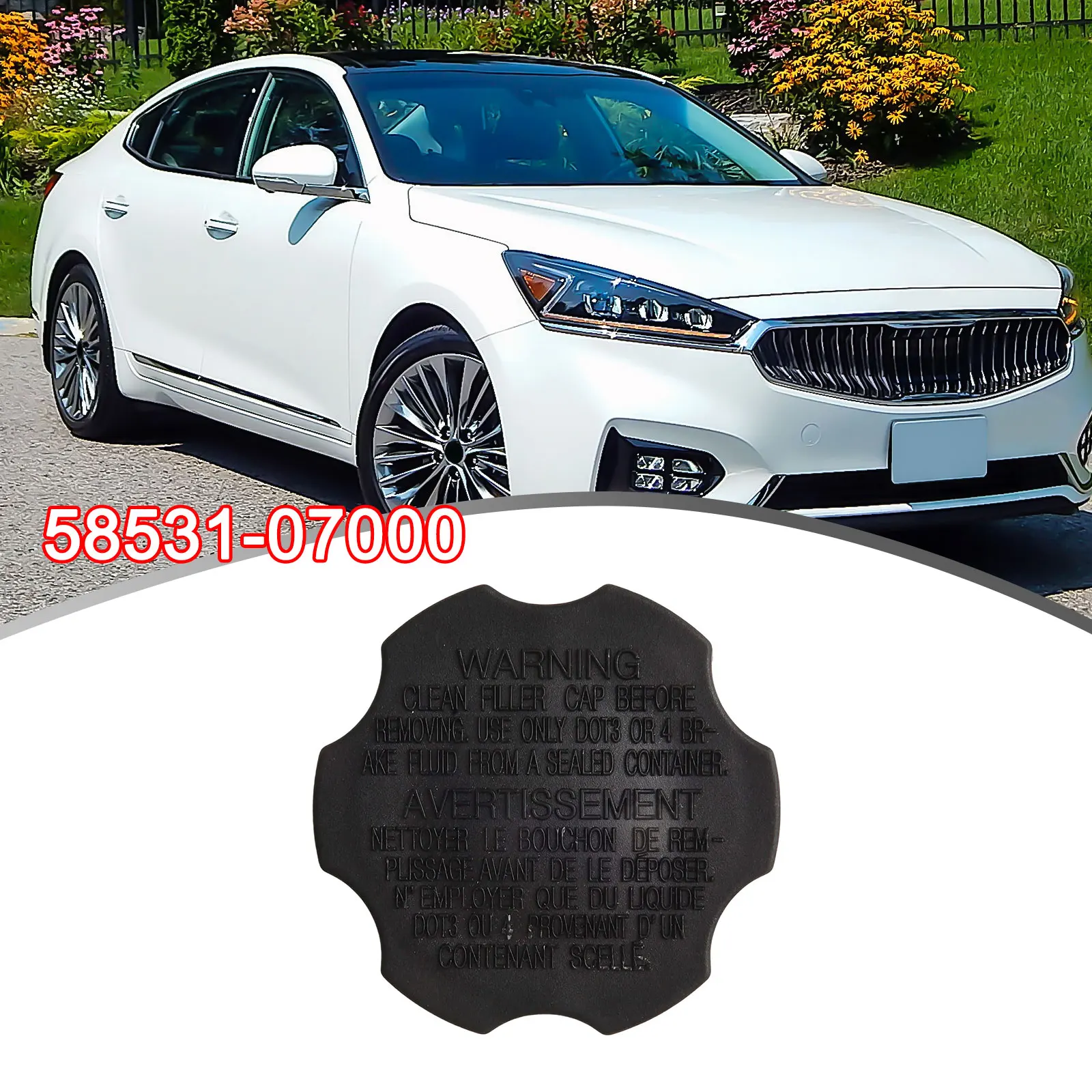 for Car Tank Cap Direct Fit Easy Installation Plastic Plug-and-play Brake Master Cylinder Reservoir Car Spare Parts