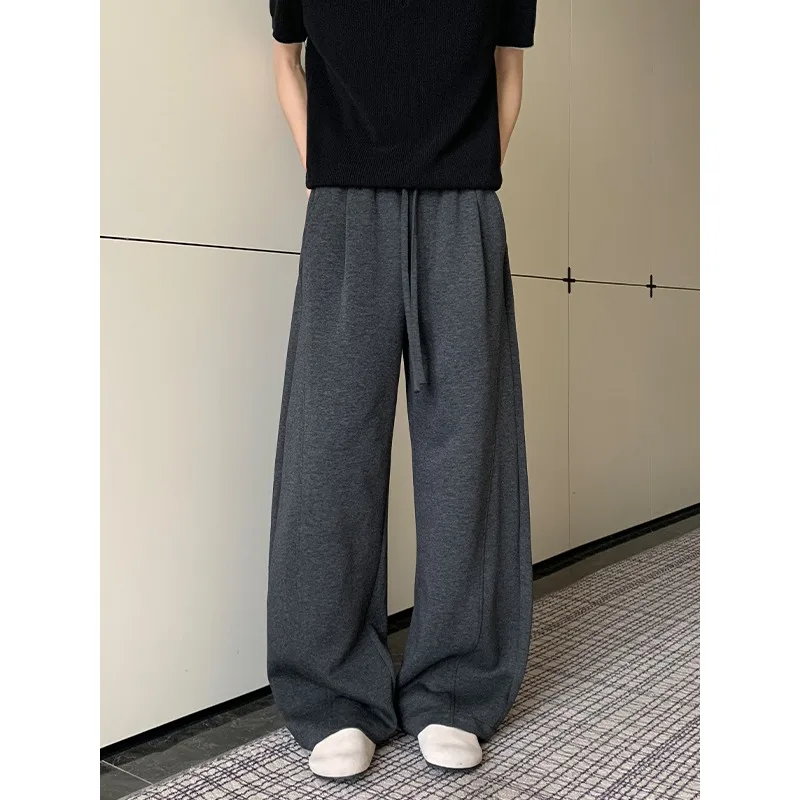 Man Pants Spring New Cotton Trousers Casual Wear For Men Elastic Waist Comfortable Slim Fit Fashion