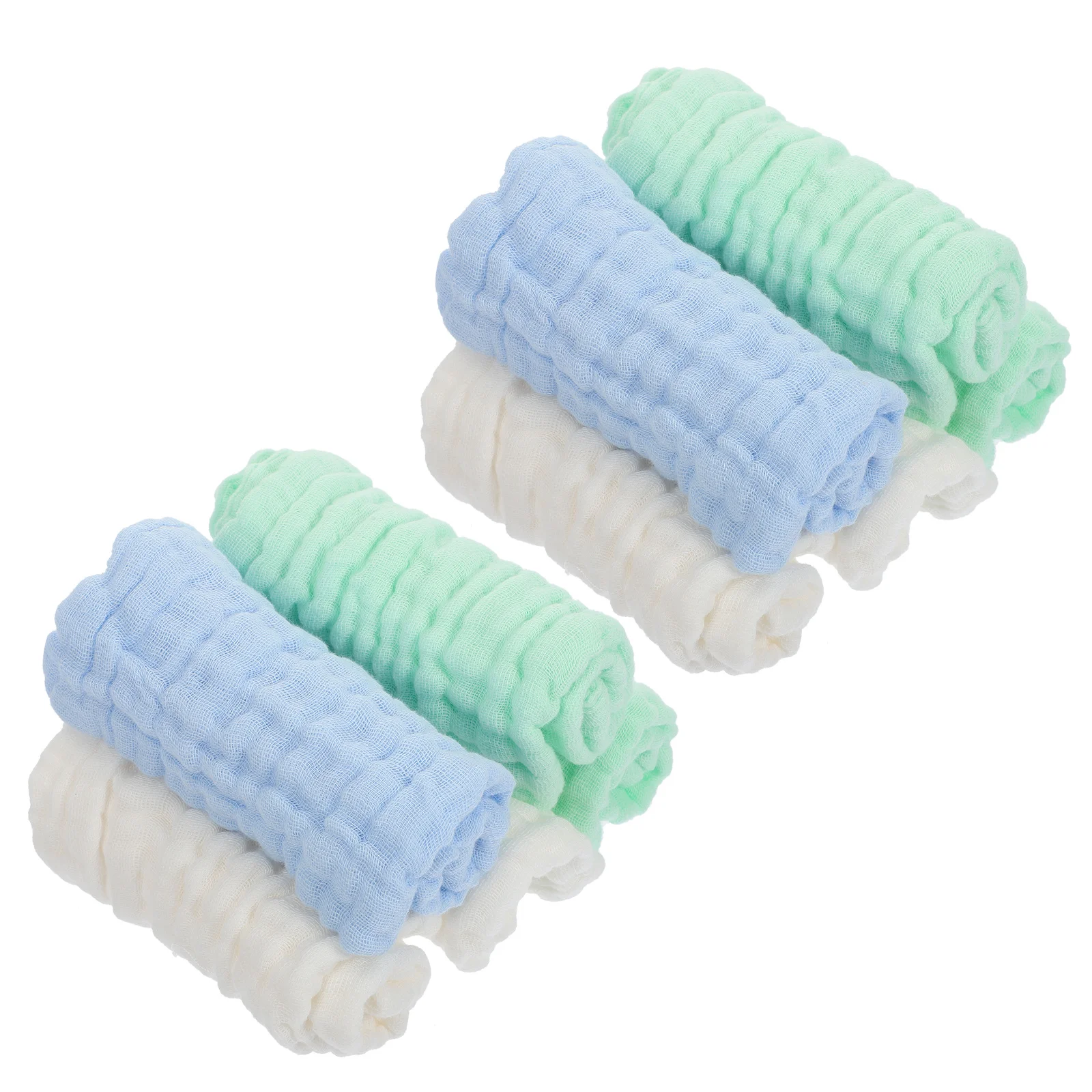 10 szt. Miękkich, delikatnych pieluszek muślinowych dla niemowląt, ręczniczek do ścierania śliny, pieluszki do odbijania dla noworodków i niemowląt, pieluszki muślinowe.