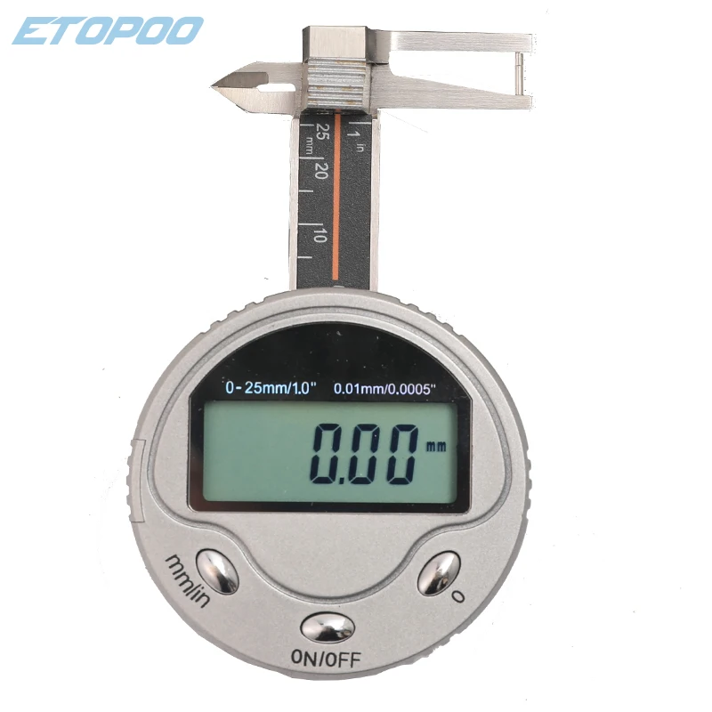 

0-25mm 0.01mm Precision Caliper digital jewel gauge gem diamond thickness gauge Gemstone Minitype Caliper pocket digital caliper