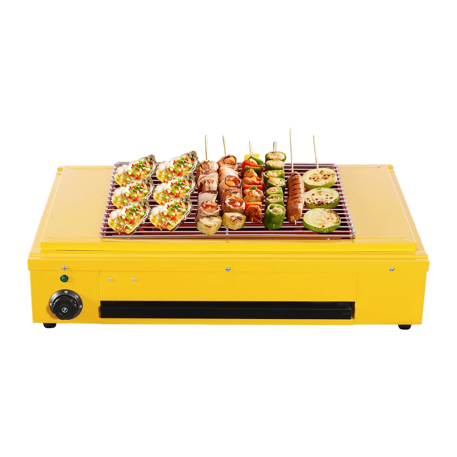 Portable Outdoor Barbecue Grill Electric Grill Electric Indoor Grill Yellow