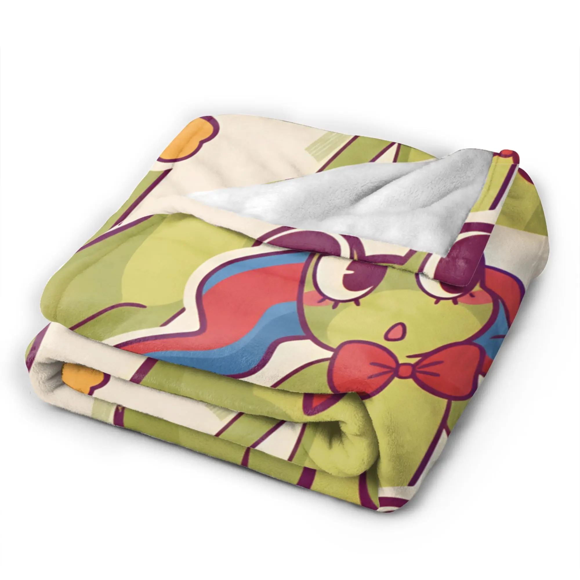 R-Ribbit Frog Flannel Blanket Girl TADC Soft Throw Blanket Autumn Bedroom Bedspread Sofa Bed Cover