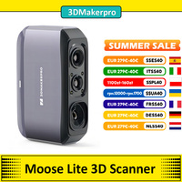 3DMakerpro Moose Lite 3D Scanner, 0.05mm Accuracy, 0.10mm Resolution, NIR Light Source, 24-bit Color Camera, Al Visual Tracking
