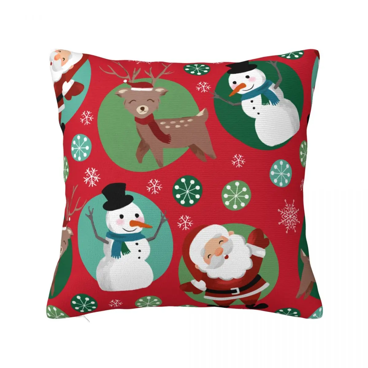 عيد الميلاد السنة الجديدة 2026 المخدة الوجهين الطباعة غطاء وسادة بوليستر هدية سانتا كيس وسادة غطاء السرير انغلق 40X40 #1