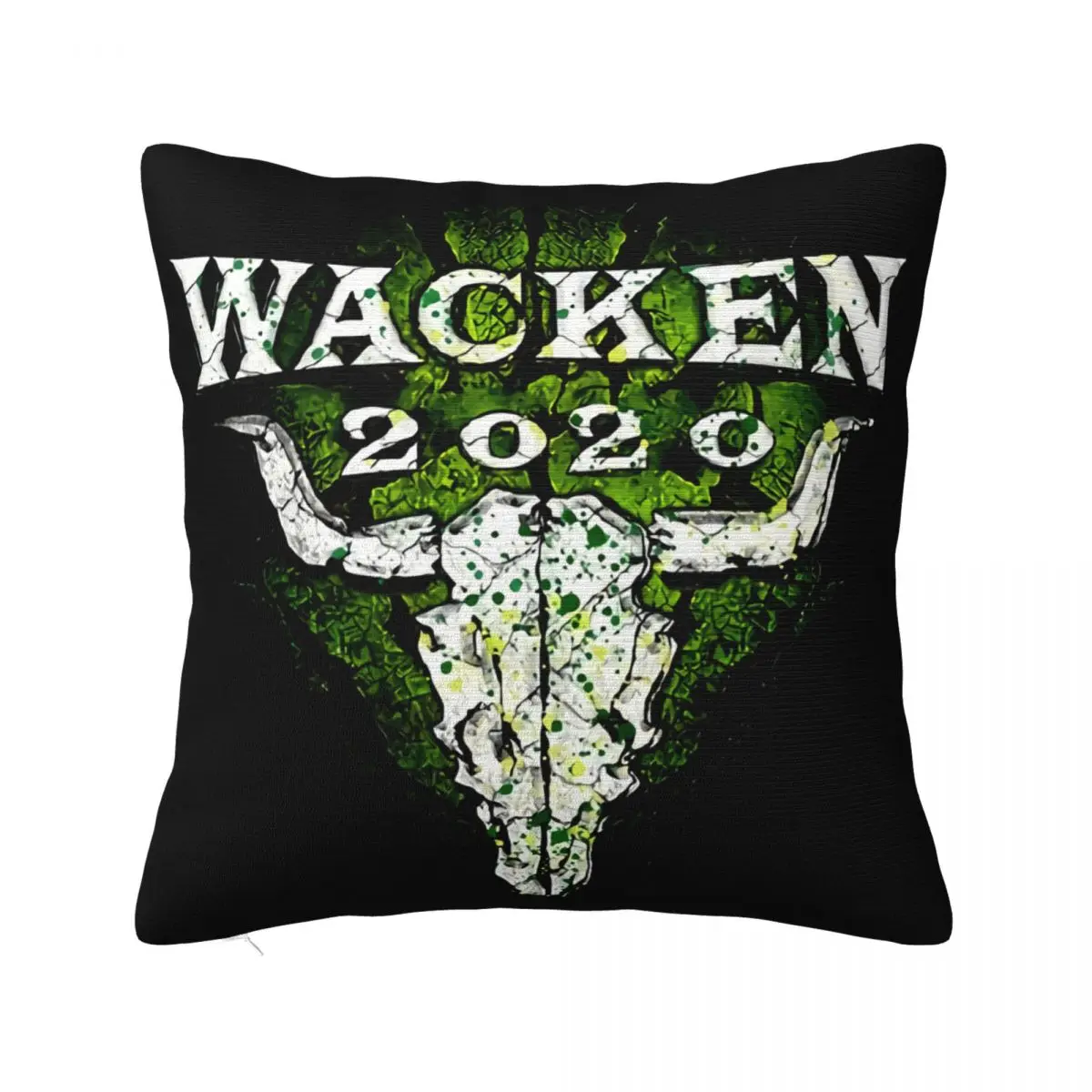 2020 Wacken Judas Pries Wacken Music Festival 2020 Black Women Men Slogan Autumn 3D Slim Fit Pattern Pillow Case