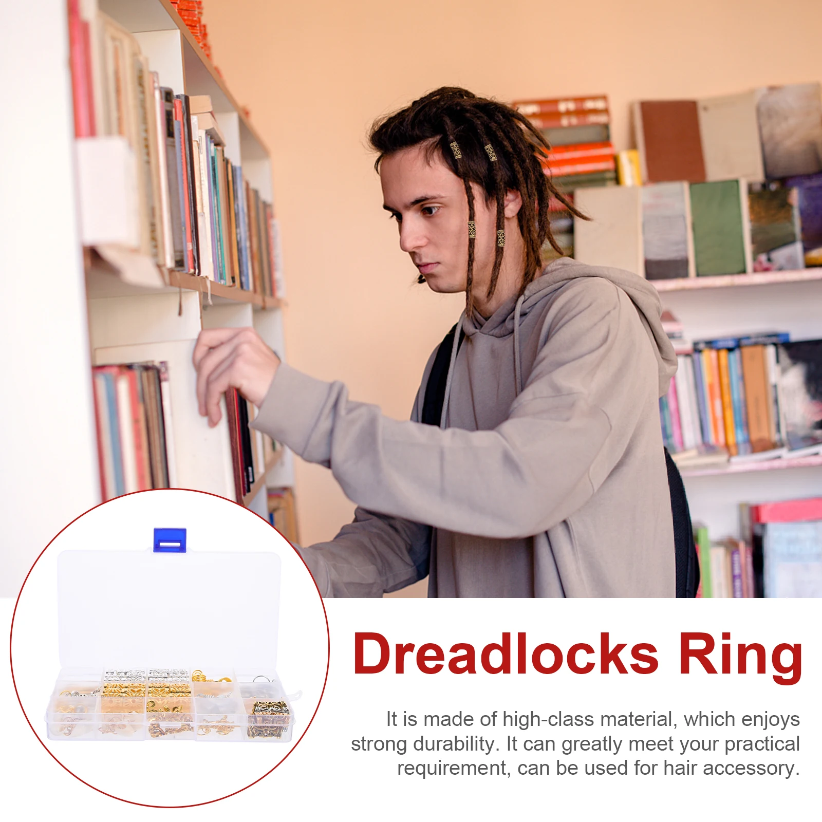 

159 Pcs Hair Accessories Set Jewels Braid Charms Dreads Cuffs Braiding Beads Girls Zinc Alloy Jewelry for Braids Dreadlocks Diy