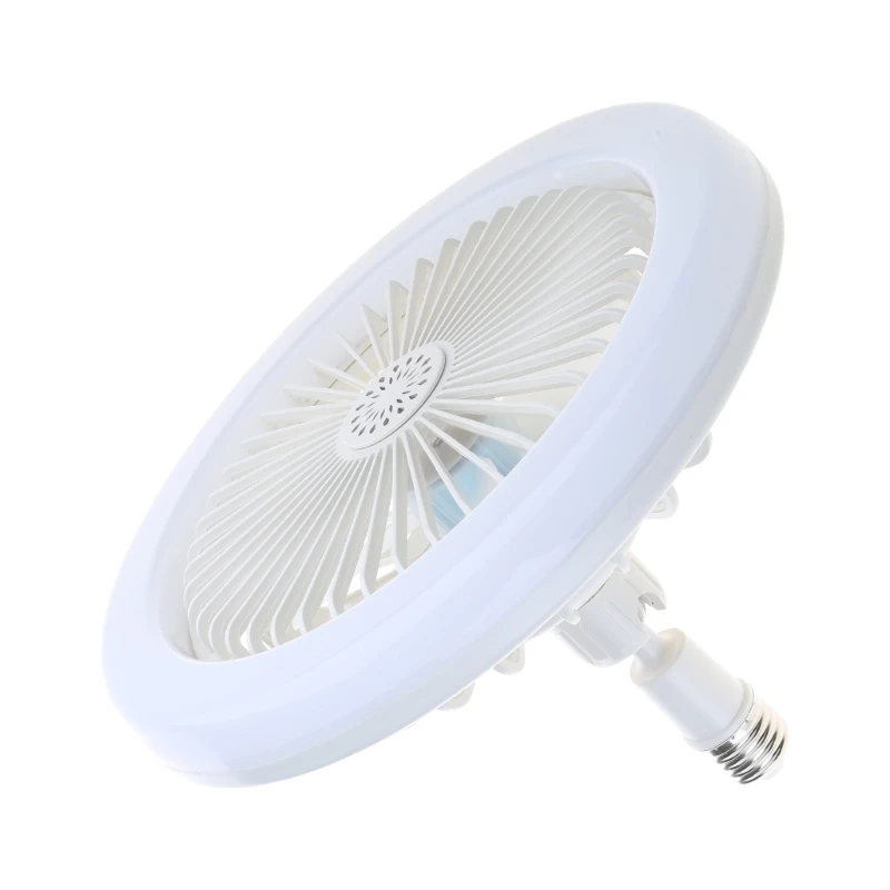 스마트 천장 팬용 LED 램프 원격 제어 기능이 있는 전동 팬 B22 ~ E27 조명 변환기 어댑터 3단 조절 가능