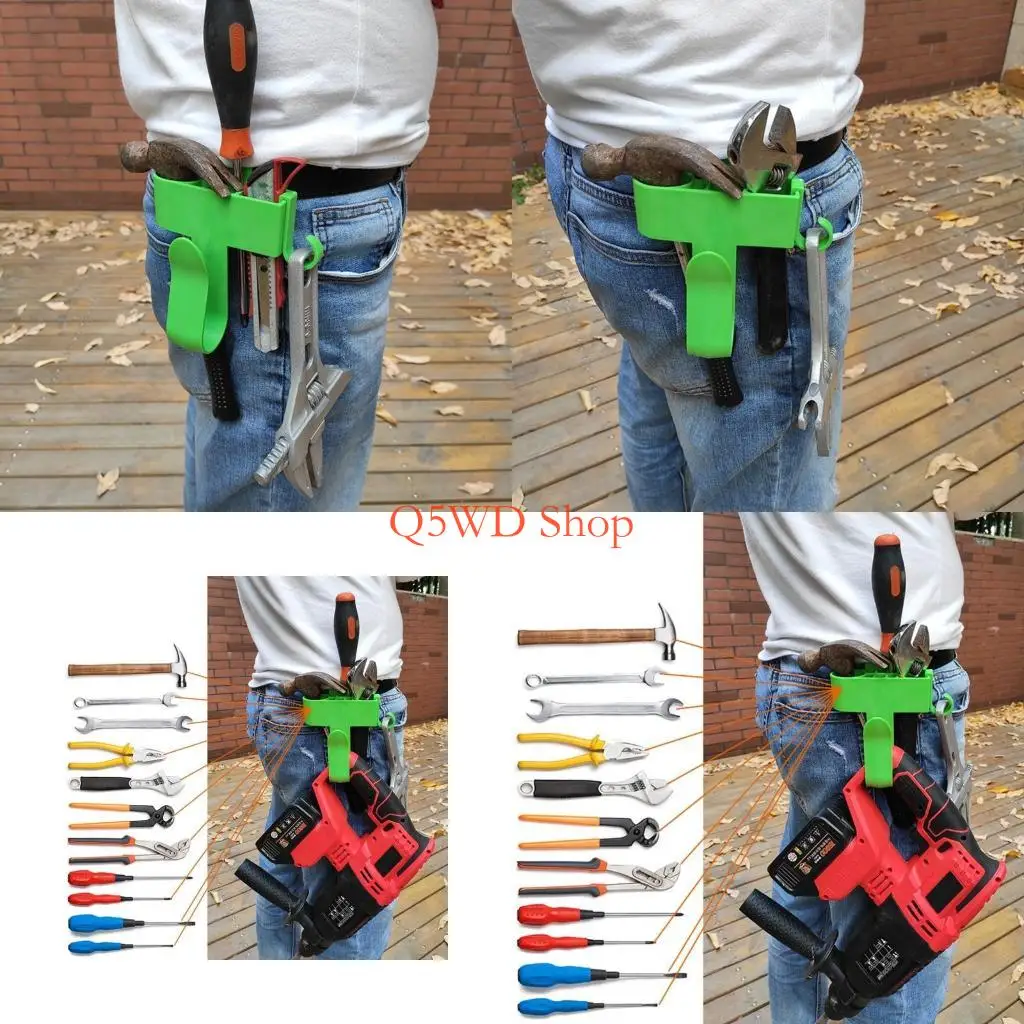 

Q5WD Набор инструментов для электрической дрели Кронштейн для ремня каменщика Стойка для набора инструментов для электрической