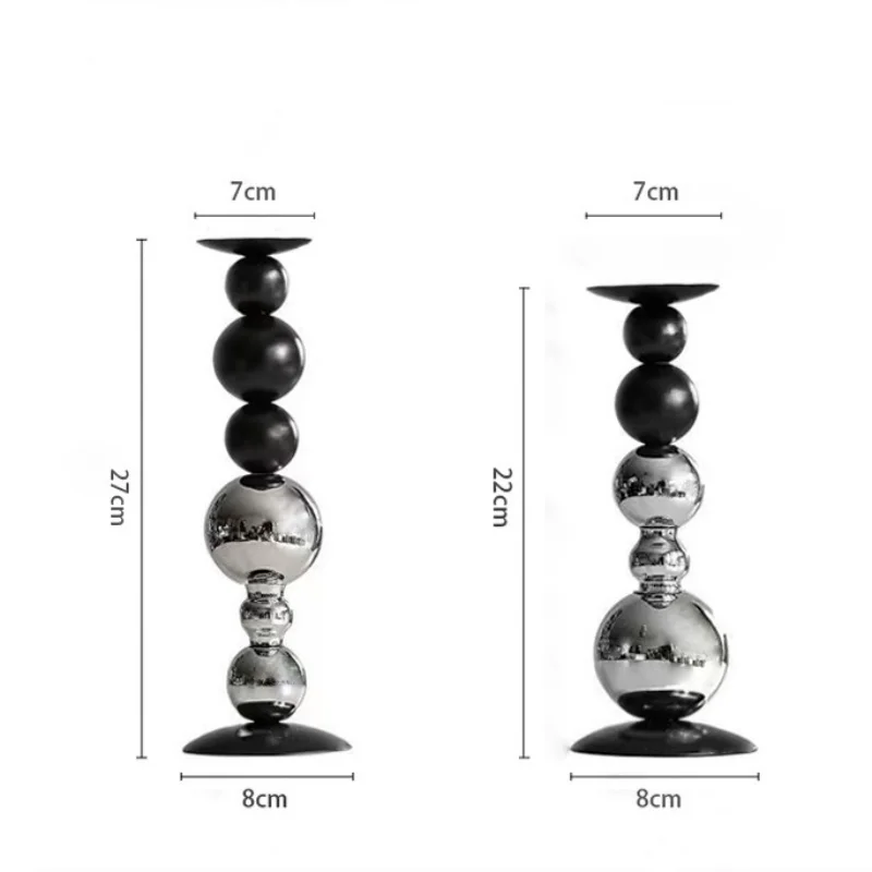 Metal Candle Holder Antique Wedding Bar Hotel Luxury Golden Candlestick Church Prayer Candlelight Desktop Home Decoration