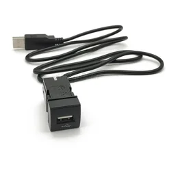 Car USB Input Adapter Audio Radio u-disk flash Socket Interface Cable for Toyota Camry Corolla Rav4 Land Cruiser Prado 2018 2020