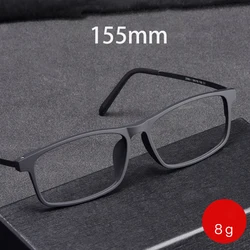 Cubojue155mm Oversized Reading Glasses Men Women +150 175 200 250 Black Eyeglasses Frame Male Titanium Spectacles 8g Wide Face