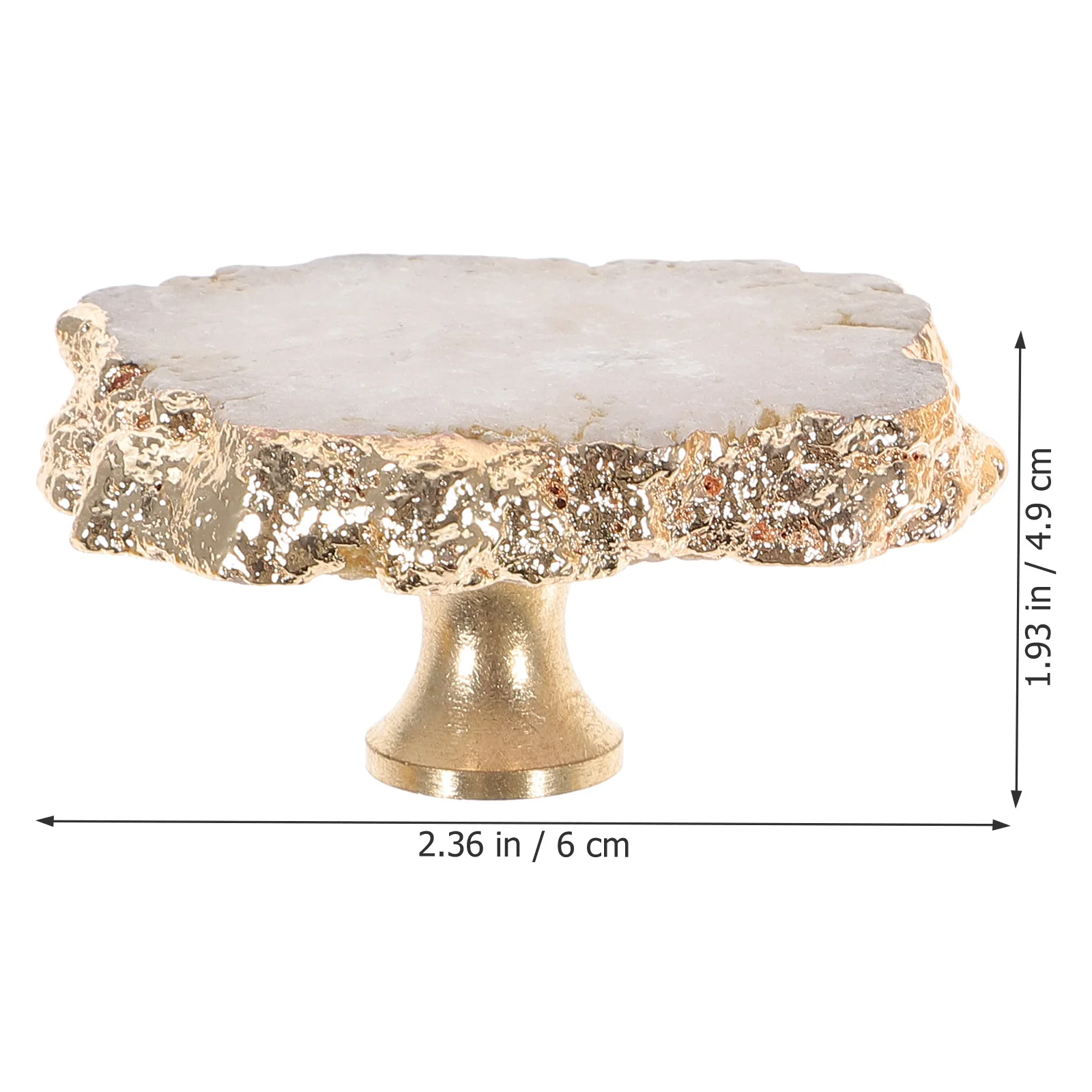 

2Pcs Crystal Piece Cabinet Knobs Small Decorative Drawer Pulls Brass Furniture Handles for Wardrobe Cupboard Closet